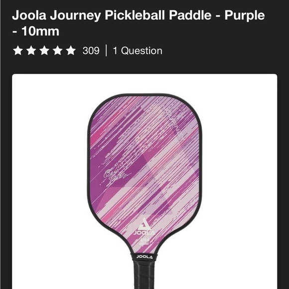 NWT Joola Journey Pickleball Paddle - Purple
- 10mm - Picture 4 of 5